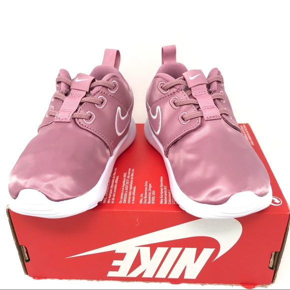 Nike Little Girls Nike Roshe One Satin Rose Pink - Picture 7 of 8